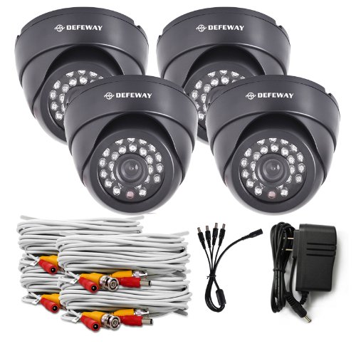 4 C3010DP7 Defeway 700TV Lines Dome Indoor 24IR Leds Security