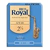 Rico Royal Alto Sax Reeds, Strength 2.5, 10-pack