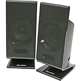 New Gear Head Powered 2.0 Flat Panel Speaker System Ported Satellite Design ....