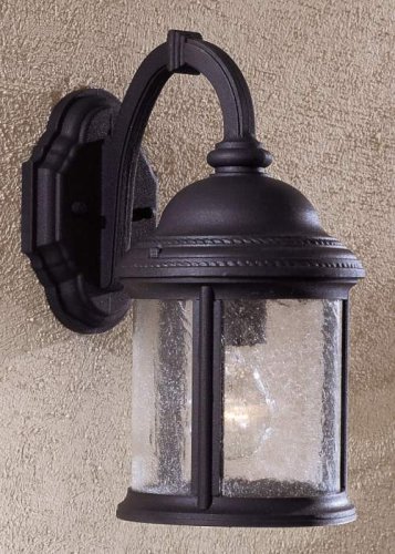 Minka Lavery Lights 9010-66 Medium Wall Light - Black Hancock Dark Sky Outdoor Lighting