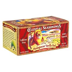 Celestial Seasonings African Tea, Madagascar Vanilla Red, 20-Count Tea Bags (Pack of 6)