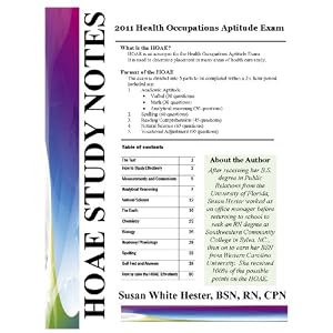 HOAE study notes : health occupations aptitude exam Cover Art