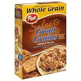 Post Great Grains Crunchy Pecan Cereal, 16-Ounce Boxes (Pack of 4)