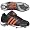 Black/orange/metallic silver