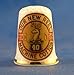 Porcelain China Collectable Thimble - Our New Reel Sewing Thread -- Free Gift Box