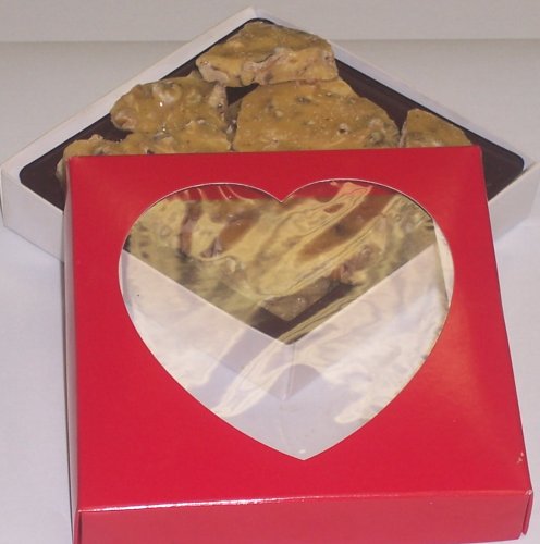 Scott's Cakes 1 2 lb. Walnut Brittle in a Heart Box by Scott's Cakes