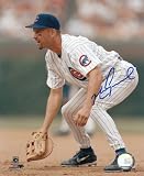 Mark Grace Chicago Cubs Autographed 8x10 Fielding Photo