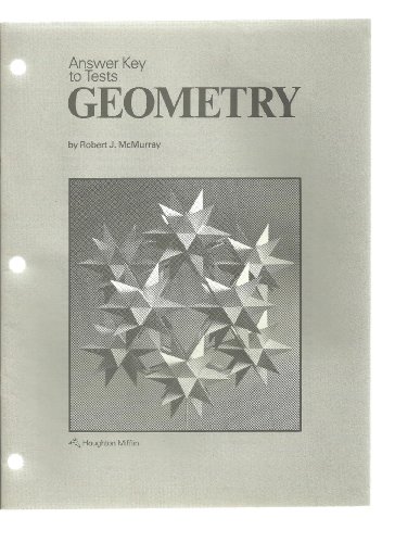 Answer key to tests: Geometry