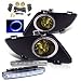 Eautolight MAZDA 6 SEDAN 4DR HALO FOG LIGHTS YELLOW + DRL LED BUMPER LIGHT