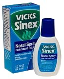 Search : Vicks Sinex Nasal Spray for Sinus Relief with Soothing Vicks Vapors , 0.5-Ounce (14.7 ml) (Pack of 4)