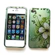 Apple iPhone 4 & 4S Snap-on Protector Hard Case Image Cover "Garden Green" Design