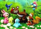 3D Lenticular POSTCARD-INFLATABLE ANIMALS