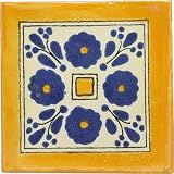 Mexican Tile - 4x4 Amapola Azul Talavera