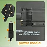 Power Media Professional Battery charger for Canon NB-5L batteries