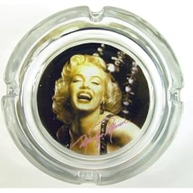 Marilyn Monroe Black Ashtray