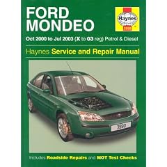 Ford Mondeo Petrol and Diesel Service and Repair Manual: 2000 to 2003 (Haynes Service and Repair Manuals)