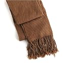 Baby Alpaca Wool Dark Brown Scarf "Absolutely Alpaca Scarf [Dark Brown]" -Fair Trade Gifts
