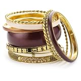 Leslie Danzis Set of 10 Gold Ethnic Inspired B