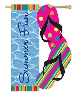 Summer Fun Sculpted Artistic Blend Regular Size Flag