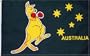 Australia "Boxing Kangaroo" Flag - 3 foot by 5 foot Polyester (NEW)