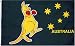 Australia Boxing Kangaroo Flag - 3 foot by 5 foot Polyester (NEW)
