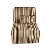 Teen Chair and Matching Pillow- Camouflage Stripe