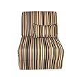 Teen Chair and Matching Pillow- Camouflage Stripe