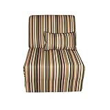 Teen Chair and Matching Pillow- Camouflage Stripe