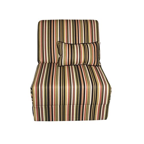 Teen Chair and Matching Pillow- Camouflage Stripe