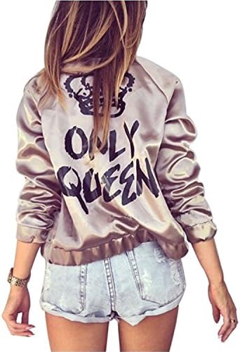 Havadi Coats Female Jacket Women Basic Coats Printed Only Queen Golden Chaquetas Mujer Windbreaker Women Casaco Hc0049 As Picturem