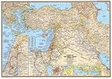 Lands of The Bible Map Religion & Philosophy Art Poster Print, 41x29