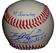 Arizona Diamondbacks Brad Ziegler Autographed ROLB Baseball Featuring "39 Scoreless Innings" Inscription, Oakland Athletics, Proof Photo