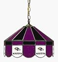 Imperial Baltimore Ravens Licensed 16-Inch Diameter Stained Glass Pub Light
