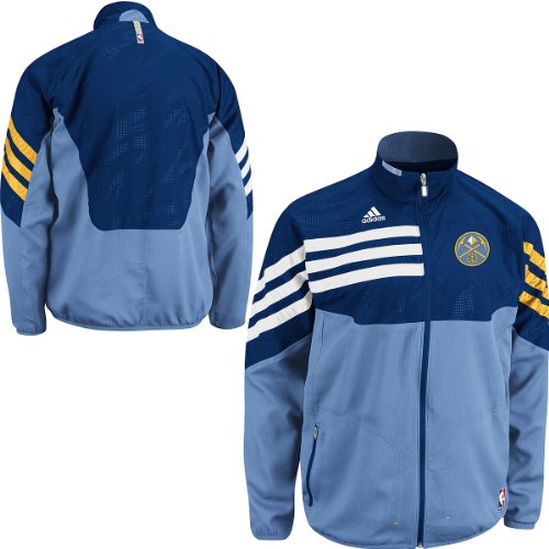 Adidas Denver Nuggets On-Court Warmup Jacket Large