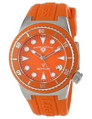 Swiss Legend Womens 11840D-06 Neptune Orange Dial Orange Silicone Watch