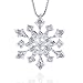 Sterling Silver & Diamond Accent Snowflake Pendant