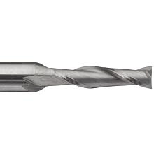 Melin Tool AMG Solid Carbide Square Nose End Mill, General Purpose, Uncoated (Bright) Finish, Single Cut, 2 Flutes, Center Cutting