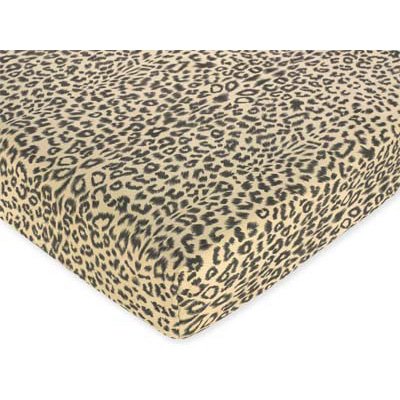 Animal Safari Fitted Crib Sheet for Baby and Toddler Bedding Sets by JoJo - Animal Print Microsuede