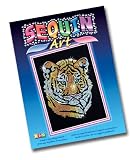 Enlarge toy image: KSG - Sequin Art Tiger Cub - school time children learning and fun