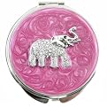 Crystal Elephant Compact Mirror