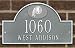 Washington Redskins Pewter and Silver Personalized Address Plaque