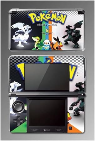 Pokemon Black and White 5th Generation Game Vinyl Decal Cover Skin Protector 21 for Nintendo 3DS