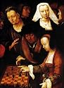 Vintage Chess Poster Game Lucas Van Leyden 1508 24x36