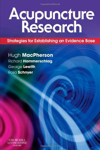 acupuncture research strategies for establishing an evidence base 1e