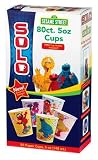 Solo 5-Ounce Sesame Street Bathroom Refill Cups & Holder, 12-Count Cups + 1 Holder (Pack of 12)
