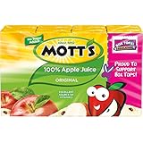 Mott's 100% Original Apple Juice, 6.75 fl oz boxes (Pack of 32)