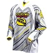 MSR Racing Rockstar Vented Men's MX Motorcycle Jersey - White/Black