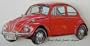 VW Beetle Shaped Fridge Magnet Ideal Novelty Hand Cut Laminated Magnetic Gift