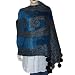 Rectangular Wool Scarf Handcrafted Items Clothes from India with Pom-Pom 28 x 72 inches (jstl313)
