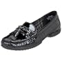 AK Anne Klein Women's Conn3 Casual Moc,Black Synthetic,6 M US